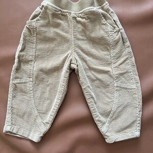 Zara Kids Corduroy Barrel Style Pants
